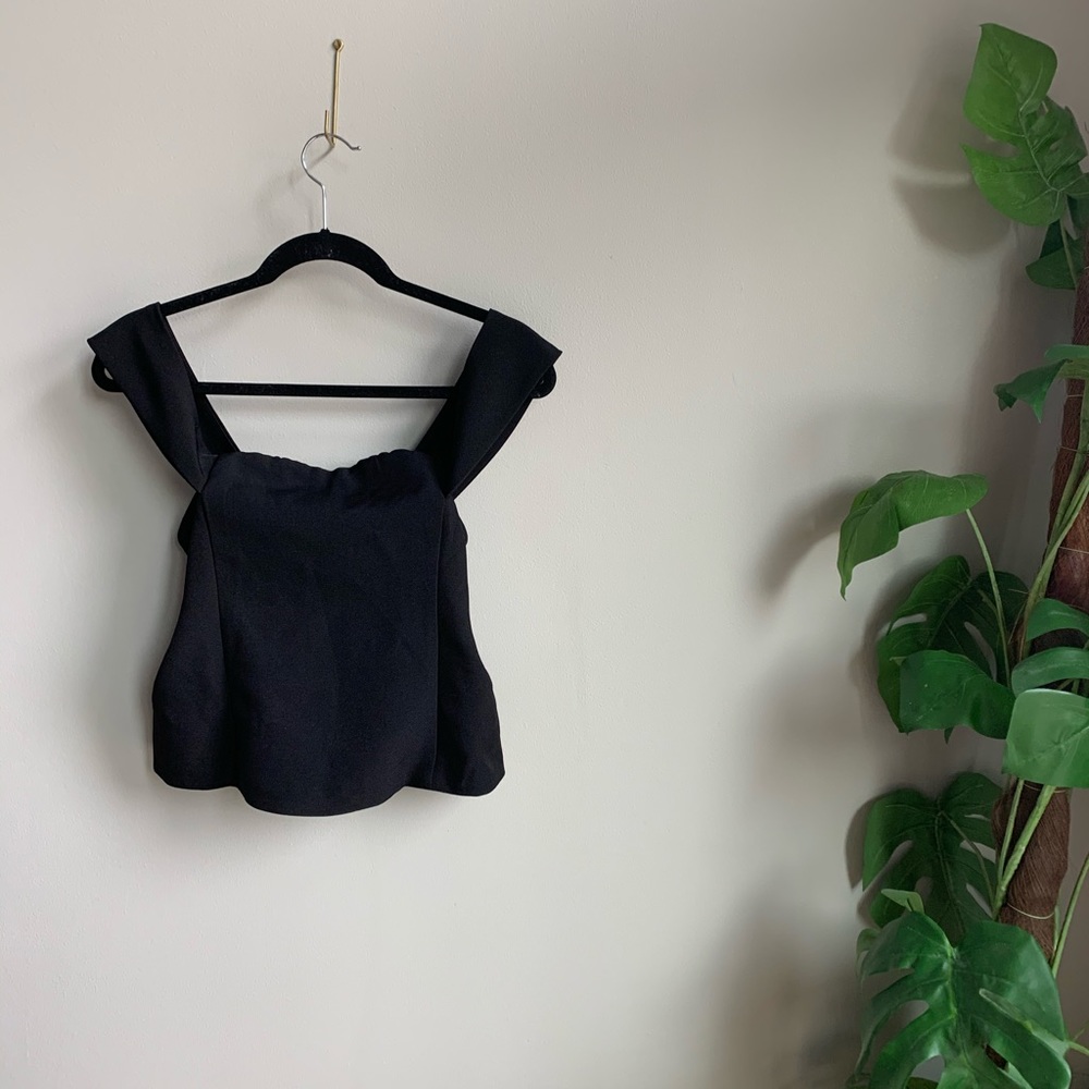 Express Sexy Cropped Off the Shoulder Tank